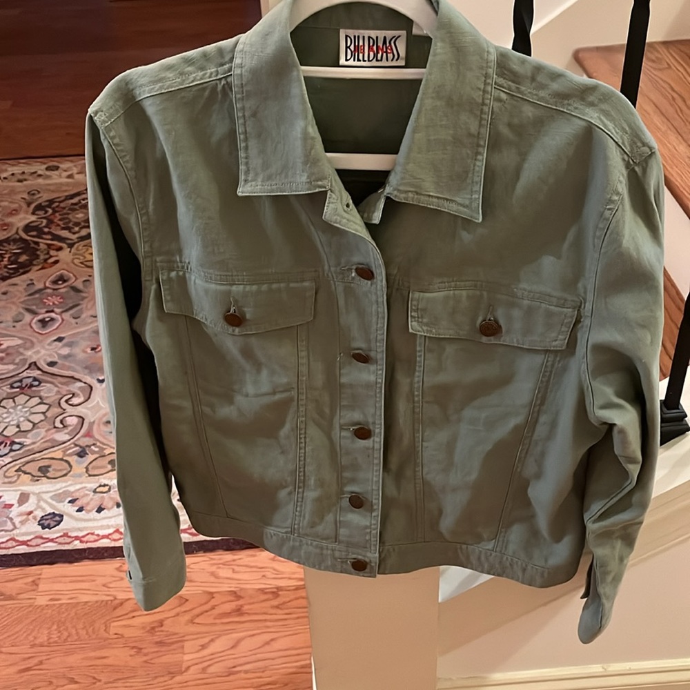Vintage Bill Blass Jeans,  Army Green Jacket/ Size Medium